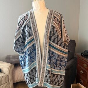 LOFT Multicolor Patterned Kimono